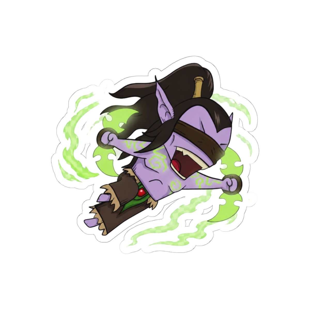 Illidan Stormrage World of Warcraft Sticker | Bold Demon Hunter Vinyl Decal